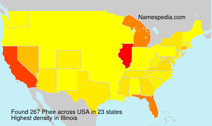 Surname Phee in USA Surname Phee in USA