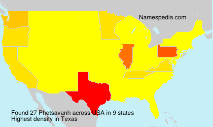 Surname Phetsavanh in USA Surname Phetsavanh in USA