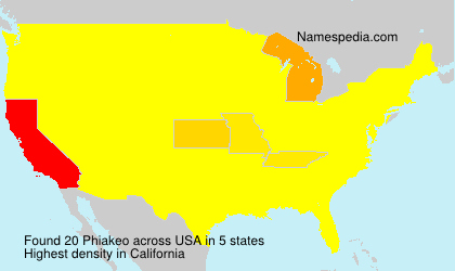 Surname Phiakeo in USA Surname Phiakeo in USA
