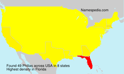 Surname Philias in USA