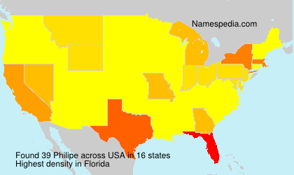 Surname Philipe in USA Surname Philipe in USA