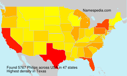 Surname Philips in USA Surname Philips in USA