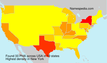Surname Philli in USA Surname Philli in USA