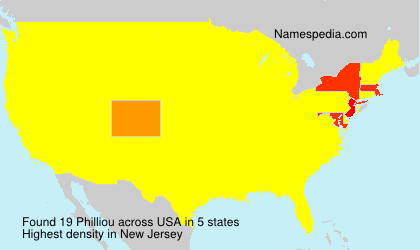 Surname Philliou in USA Surname Philliou in USA