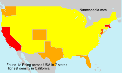 Surname Phing in USA Surname Phing in USA