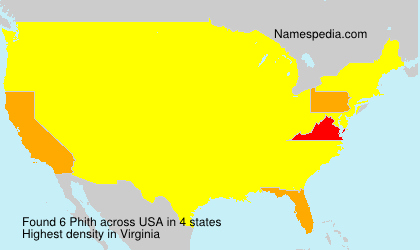 Surname Phith in USA Surname Phith in USA