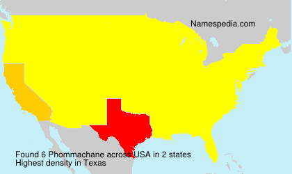 Surname Phommachane in USA Surname Phommachane in USA