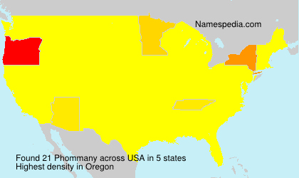 Surname Phommany in USA Surname Phommany in USA