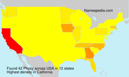 Surname Phosy in USA Surname Phosy in USA