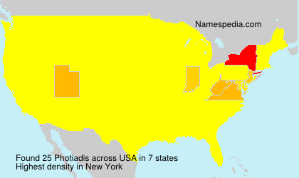 Surname Photiadis in USA Surname Photiadis in USA