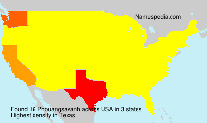 Surname Phouangsavanh in USA Surname Phouangsavanh in USA