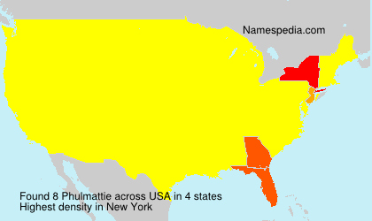 Surname Phulmattie in USA Surname Phulmattie in USA