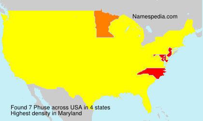 Surname Phuse in USA Surname Phuse in USA