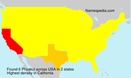 Surname Phyakul in USA Surname Phyakul in USA