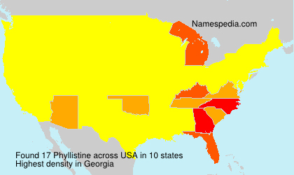Surname Phyllistine in USA Surname Phyllistine in USA