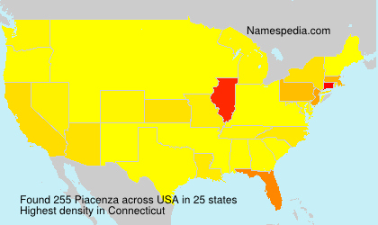 Surname Piacenza in USA Surname Piacenza in USA