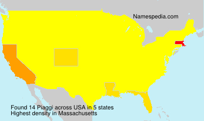 Surname Piaggi in USA Surname Piaggi in USA