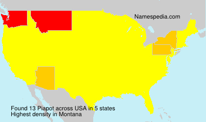 Surname Piapot in USA Surname Piapot in USA