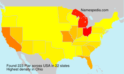 Surname Piar in USA
