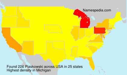 Surname Piaskowski in USA Surname Piaskowski in USA