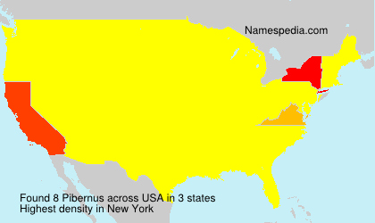 Surname Pibernus in USA Surname Pibernus in USA