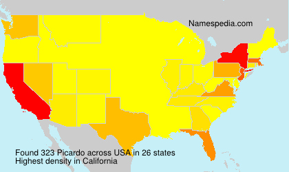 Surname Picardo in USA Surname Picardo in USA