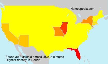 Surname Picciuolo in USA Surname Picciuolo in USA