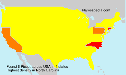 Surname Piccot in USA Surname Piccot in USA