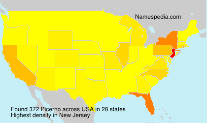 Surname Picerno in USA Surname Picerno in USA