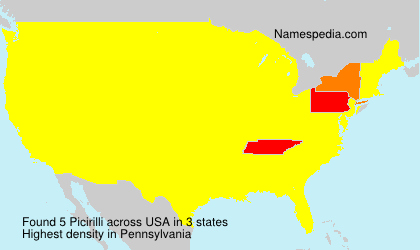 Surname Picirilli in USA Surname Picirilli in USA