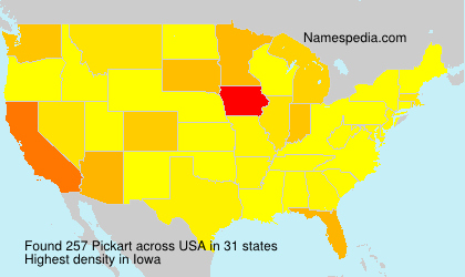 Surname Pickart in USA Surname Pickart in USA