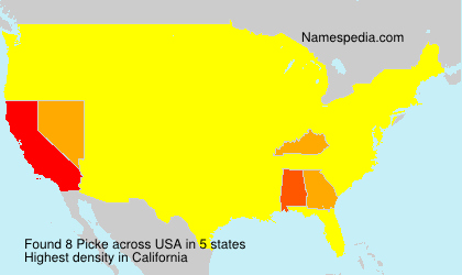 Surname Picke in USA Surname Picke in USA