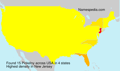 Surname Pickelny in USA Surname Pickelny in USA