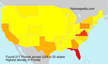 Surname Pickels in USA Surname Pickels in USA