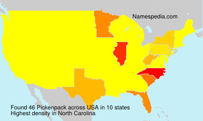 Surname Pickenpack in USA Surname Pickenpack in USA