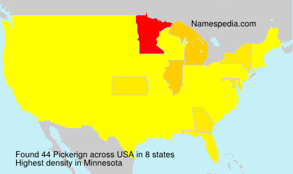 Surname Pickerign in USA Surname Pickerign in USA