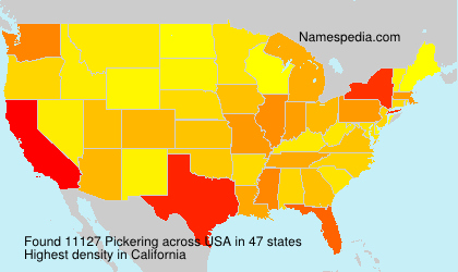 Surname Pickering in USA Surname Pickering in USA