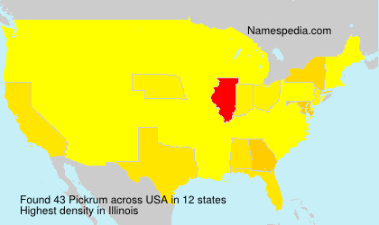 Surname Pickrum in USA Surname Pickrum in USA