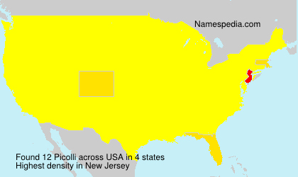 Surname Picolli in USA