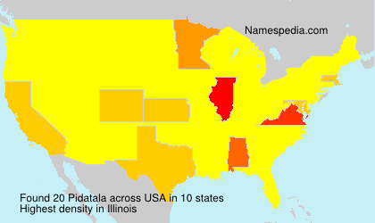 Surname Pidatala in USA Surname Pidatala in USA