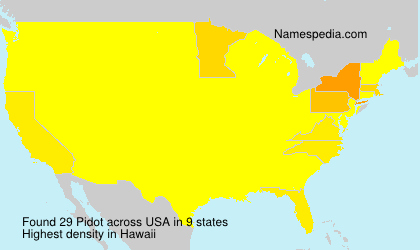 Surname Pidot in USA Surname Pidot in USA
