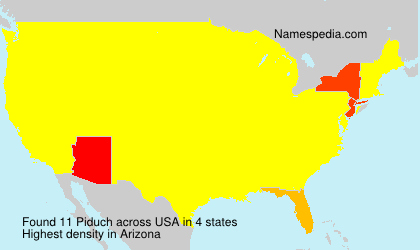 Surname Piduch in USA Surname Piduch in USA