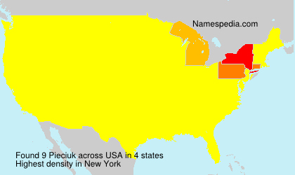 Surname Pieciuk in USA Surname Pieciuk in USA