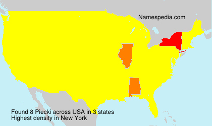 Surname Piecki in USA Surname Piecki in USA