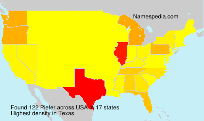 Surname Piefer in USA Surname Piefer in USA