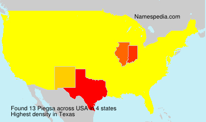 Surname Piegsa in USA Surname Piegsa in USA
