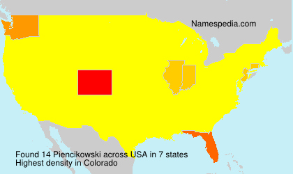 Surname Piencikowski in USA Surname Piencikowski in USA