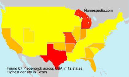 Surname Piepenbrok in USA Surname Piepenbrok in USA