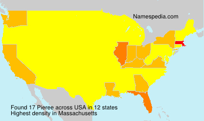 Surname Pieree in USA Surname Pieree in USA