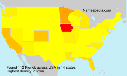 Surname Pierick in USA Surname Pierick in USA